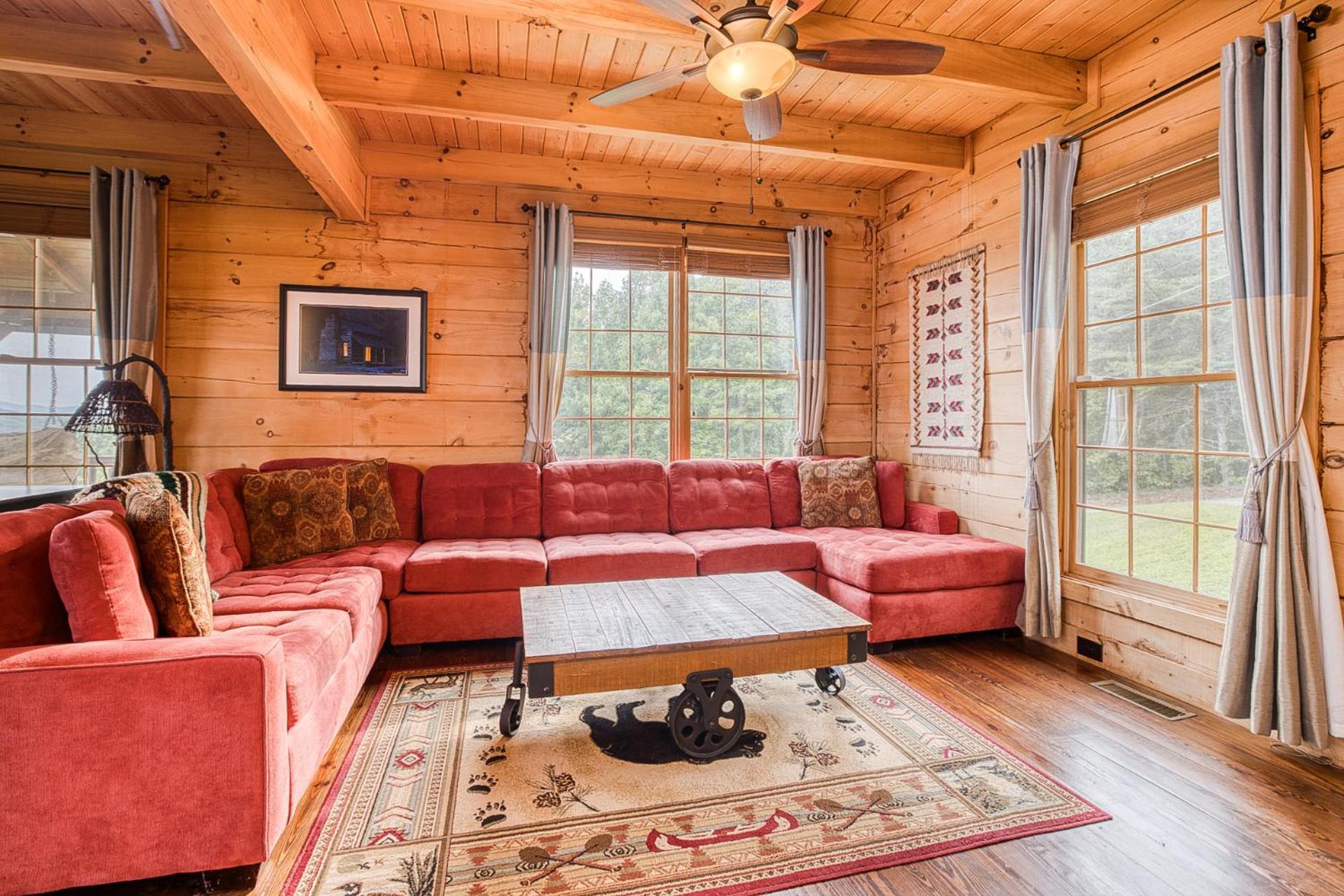 Sky High Lodge By Bk Stays. Large Cabin. Amazing Views. Game Room. Jacuzzi. Six Bedrooms. Sleeps 12 بلو ريدج المظهر الخارجي الصورة