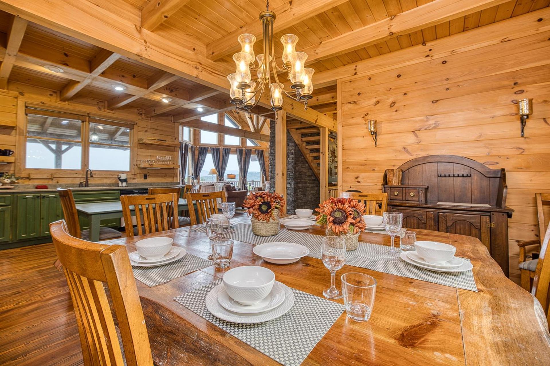 Sky High Lodge By Bk Stays. Large Cabin. Amazing Views. Game Room. Jacuzzi. Six Bedrooms. Sleeps 12 بلو ريدج المظهر الخارجي الصورة